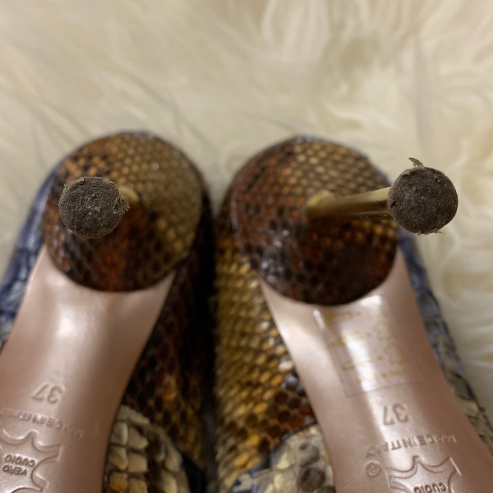 Authentic Python Snakeskin Francesco Sacco Heels - Picture 6 of 7